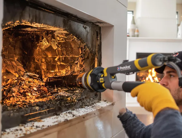 Professional chimney cleaning by Middleburg Heights Chimney Sweep in Middleburg Heights, OH