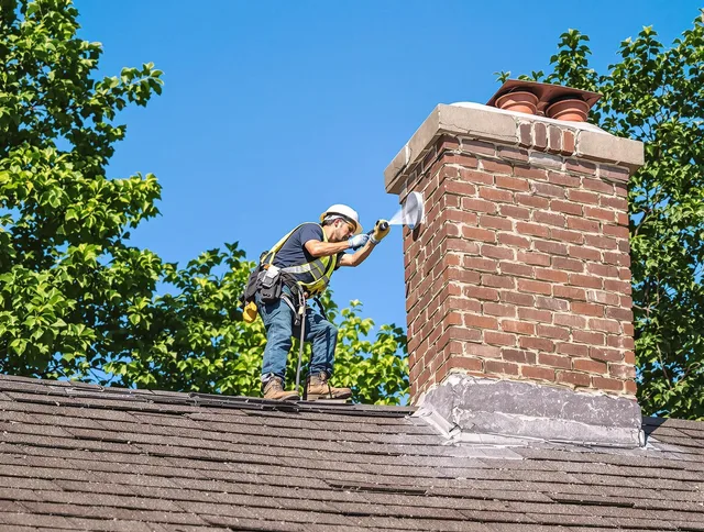 Middleburg Heights Chimney Sweep performing an inspection with advanced tools in Middleburg Heights, OH