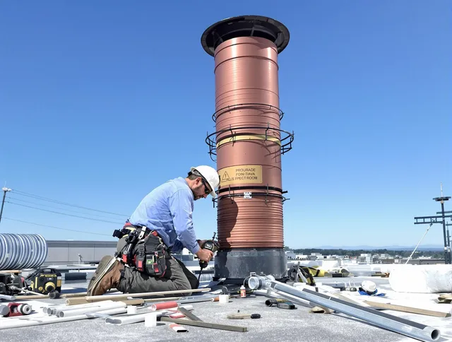 Installed chimney liner by Middleburg Heights Chimney Sweep in Middleburg Heights, OH