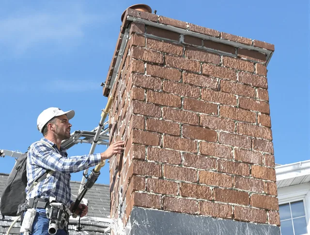 Brickwork for a chimney rebuild by Middleburg Heights Chimney Sweep in Middleburg Heights, OH