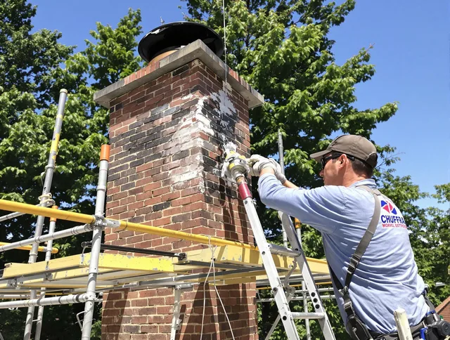 Structural chimney repair by Middleburg Heights Chimney Sweep in Middleburg Heights, OH