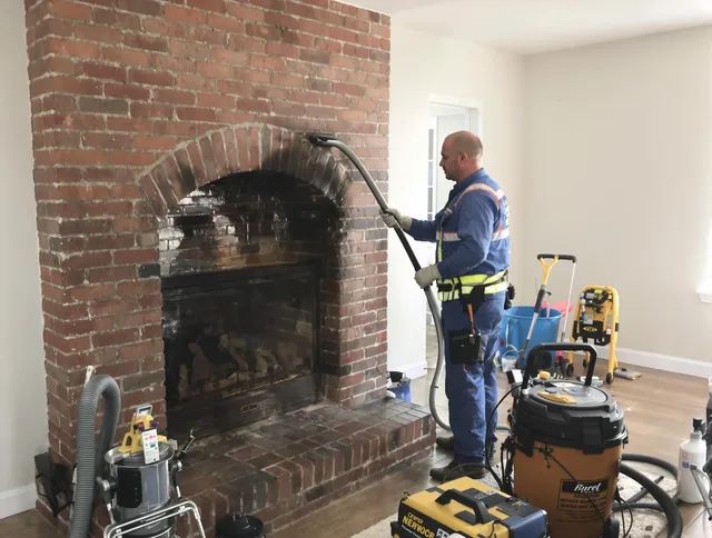 Middleburg Heights Chimney Sweep expert performing detailed chimney sweep in Middleburg Heights, OH