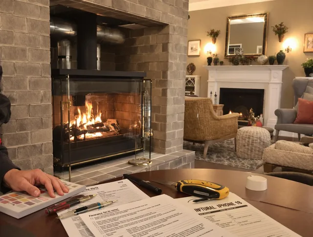 Middleburg Heights Chimney Sweep verifying fireplace safety measures in Middleburg Heights, OH